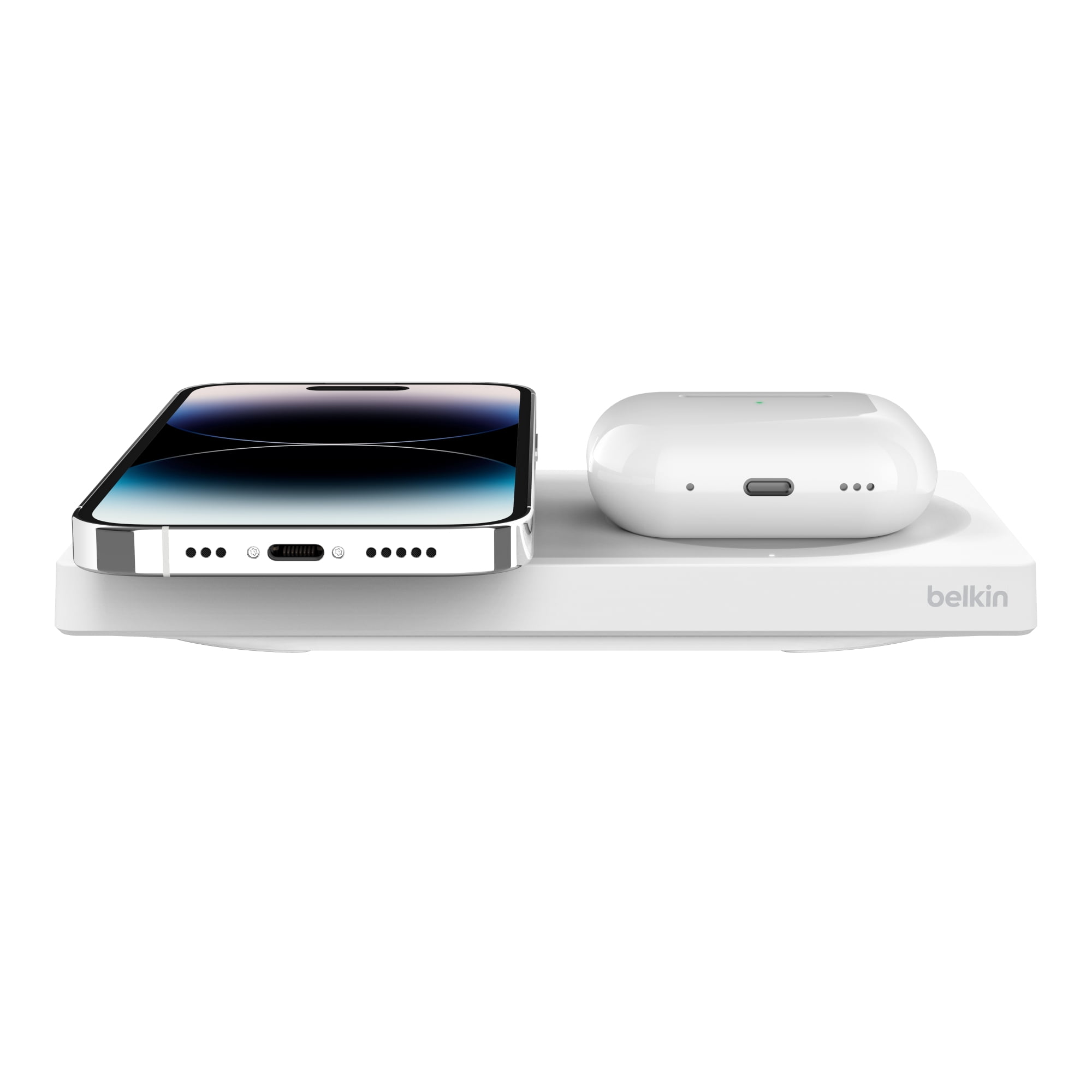 Belkin BoostCharge Pro 2-in-1 Wireless Charging Pad with Belkin BoostCharge Pro 2-in-1 Wireless Charging Pad with