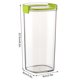 thumbnail image 3 of Tarro apilable y sellado para almacenamiento de cocina: contenedor transparente para granos secos, tarro de alimentos con doble sellado para organizar la despensa., 3 of 3