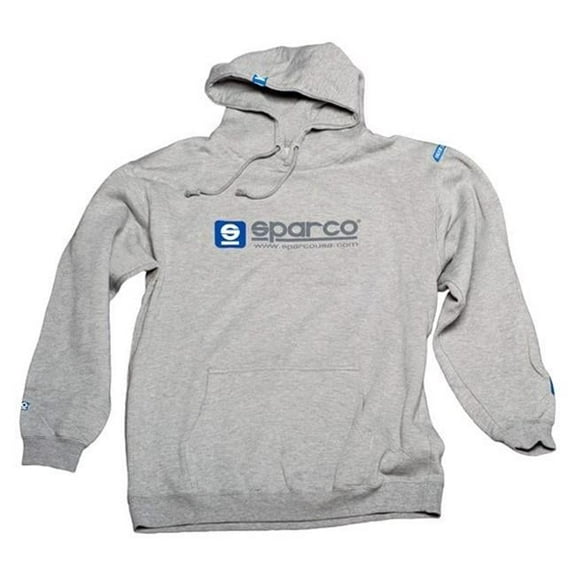 Sparco  Www Hooded Sweatshirt, Gray - Extra Large