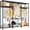 without cover, variant on Raybee Heavy Duty Clothes Rack Load 800 LBS, Adjustable Clothing Racks for Hanging Clothes, Clothing Rack with Shelves for Bedroom,Basement 56''W x 15.7''D x 75.4''H, Black