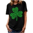 thumbnail image 5 of ICHUANYI Womens T-Shirt Stylish St.Patrick's Day Print Shirts Short Sleeve Crew Neck Tops Tees Cloth New Trending, 5 of 6