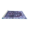 thumbnail image 2 of Ahgly Company Machine Washable Indoor Rectangle Abstract Blue Modern Area Rugs, 6' x 9', 2 of 4