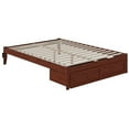 thumbnail image 2 of AFI Colorado Solid Wood Queen Bed with Foot Drawer in Walnut, 2 of 7