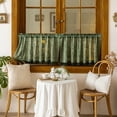 thumbnail image 6 of Sunyuer 1 Panel French Floral Sheer Curtains with Tassels for Small Windows White Kitchen Window Curtains Romantic Short Sheer Curtain for Doorway Decoration Door Divider, 6 of 7