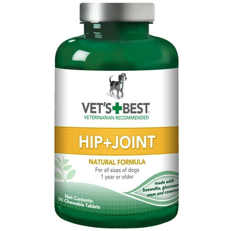 UPC: 0031658102402 | Vet s Best Advanced Hip & Joint Dog Supplements | Formulated with Glucosamine and Chondroitin to Support Dog Joint and Cartilage Health | 90 Chewable Tablets