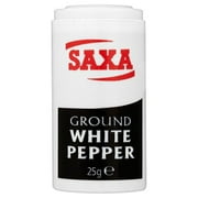 Saxa Ground White Pepper 12 x 25g