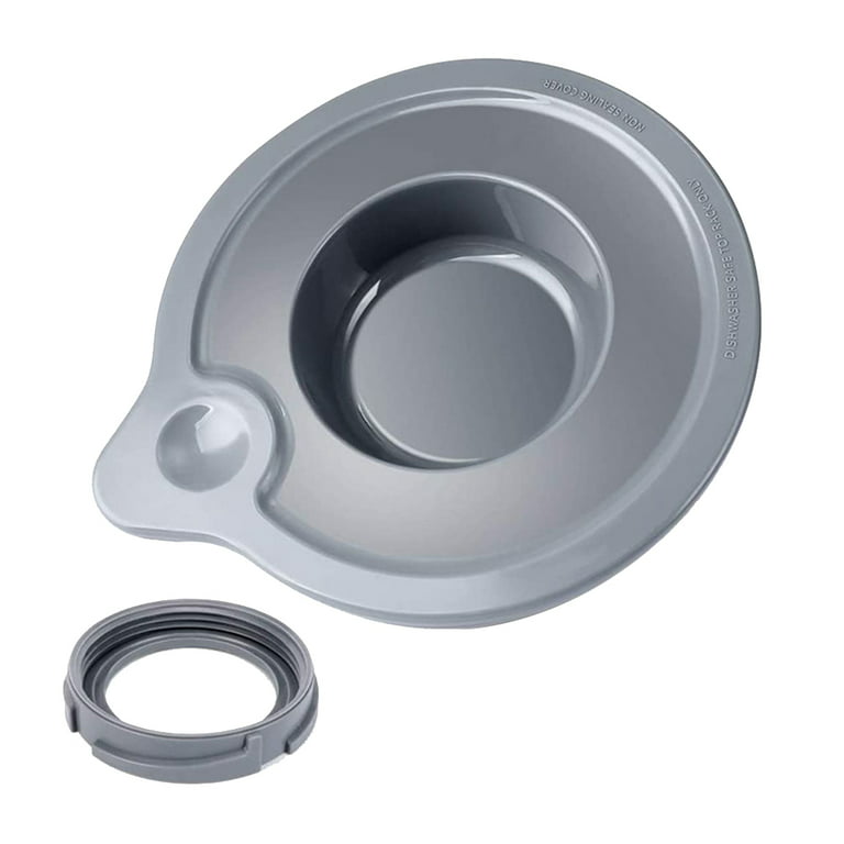 Papaba Sealing Lid,Tilt Head Lid Sealing Cover for KitchenAid k5gb 5-Quart Mixer Glass Bowl Holder, Size: One size, Gray