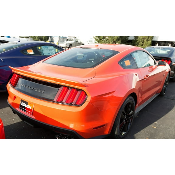 2015-2016 Mustang Coupe Roush Rear Spoiler Wing Competition Orange CY 421884