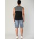 thumbnail image 3 of Lars Amadeus Chaleco sin mangas del cuello redondo de la camiseta sin mangas del bloque del color de los hombres con el bolsillo Gris negro M Unique Bargains Camiseta, 3 of 6