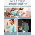 thumbnail image 5 of Casual Nights Women's Fleece Long Sleeve Nightgown, Floral Microfleece Sleepwear with Lace Trim and 3-Button Crew Neck, Dots/Green X-Large, 5 of 6