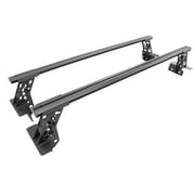 Go Rhino 5935001T XRS Cross Bars - Truck Bed Rail Kit for Full-Sized Trucks without Tonneau Covers For 07-24 Ram, Ford, Toyota, GMC, Chevrolet Fits select: 2015-2023 FORD F150