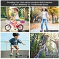thumbnail image 2 of kkbbma under $5 4Pcs KidsProtective Gear, 6 in 1KidsProtective Gear,ChildrenKnee Elbow Wrist Pads, Roller Skating Skateboard Safety Set, Multi Sport Impact Protection, 2 of 9