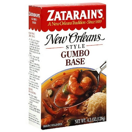 Zatarain's New Orleans Style Gumbo Base Mix, 4.5 oz Soup, (Pack of