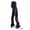 Purple, variant on Ice Skating Pants Girls Women Stretchy Blue Purple Stretchy Polyster Trousers Fleece Skiing Training Leggings