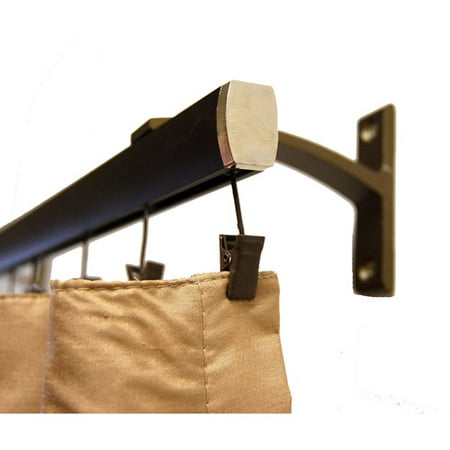 Madison Single Curtain Track, Dark Bronze