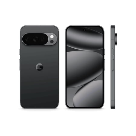 Google Pixel 10 Pro - Unlocked Android Smartphone - Gemini AI Assistant, Triple Rear Camera System, Fast-Charging 24+ Hour Battery, and 6.3" Super Actua Display - Obsidian - 128 GB (2025 Model)