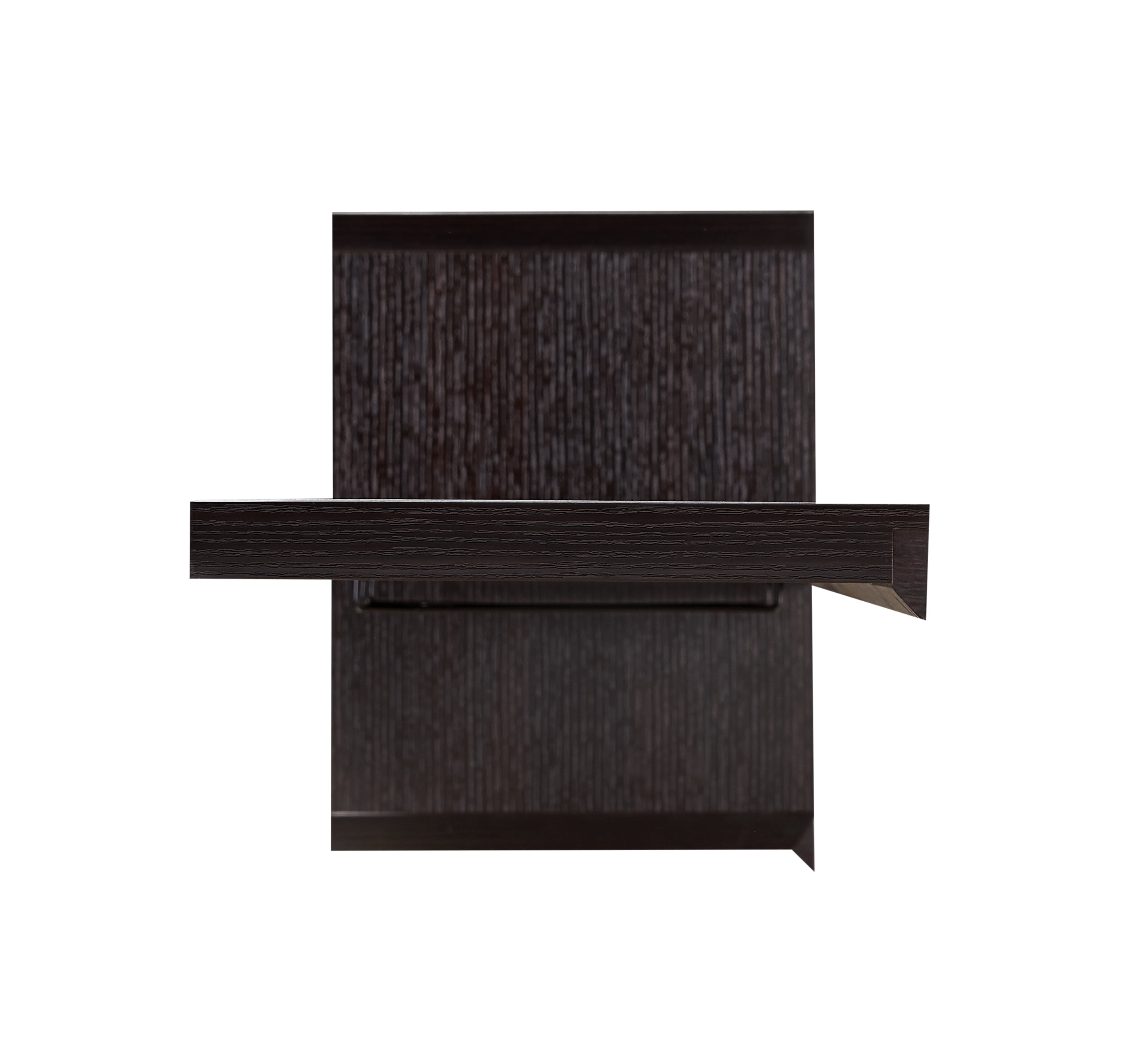 Furniture of America Alard Wall-Mounted Floating Wine Bar in Espresso Wood Finish