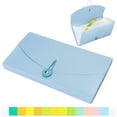 thumbnail image 1 of 13 Pocket Receipt Folder/ Accordion File Organizer/ Plastic Check Bill File Folder/Expanding File Folder/ Expanding Coupon Organizer with Labels/ Document Organizer Folder (Light Blue), 1 of 7