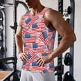 thumbnail image 5 of Salouo America Flags for Men's Tank Tops,Sleeveless Muscle Shirts for Men Quick Dry Workout Tank Top Gym Muscle Tee Fitness Bodybuilding Sleeveless T Shirt-4X-Large, 5 of 7