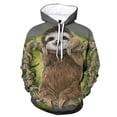thumbnail image 4 of Sudadera con estampado 3D de animales divertidos y perezosos, linda sudadera con capucha Bradypod para hombres, ropa informal para mujeres, ropa de calle con capucha para niños, 4 of 5