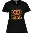 thumbnail image 3 of Inktastic Oktoberfest Squad Fall Leaves Pretzel Women's Plus Size T-Shirt, 3 of 5