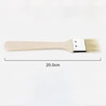 thumbnail image 2 of 2pcs BBQ Wood Handle Basting Oil Brush Barbecue Cooking Bristle Sauce Brushes Grill Accessories, 2 of 7