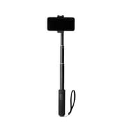 onn. Wireless Selfie Stick with Smartphone Cradle, GoPro Mount and Bluetooth Shutter Remote, Black