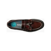 Nunn Bush Keaton Moc Toe Tassel Slip On Shoes Burgundy Multi 84198-644