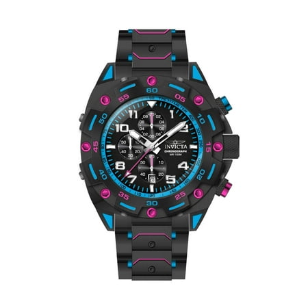 Invicta 37802 Men's Sea Monster Chrono Black Dial Bracelet Watch