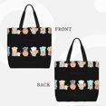thumbnail image 2 of Bingfone Little Chef Gnome Print Large Capacity Single Shoulder Convenient Bag, Waterproof Portable Zipper Shoulder Bag, Suitable for Shopping, School, Work, 2 of 7