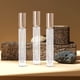 thumbnail image 5 of 5 frascos de vidrio vacíos para perfume con atomizador, mini dispensadores de líquido para el hogar y exteriores (tapa dorada)., 5 of 8
