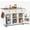 White, variant on ZIVACATE Kitchen Island Cart with Solid Wood Top Mobile Carts Portable Islands on Wheels, Black