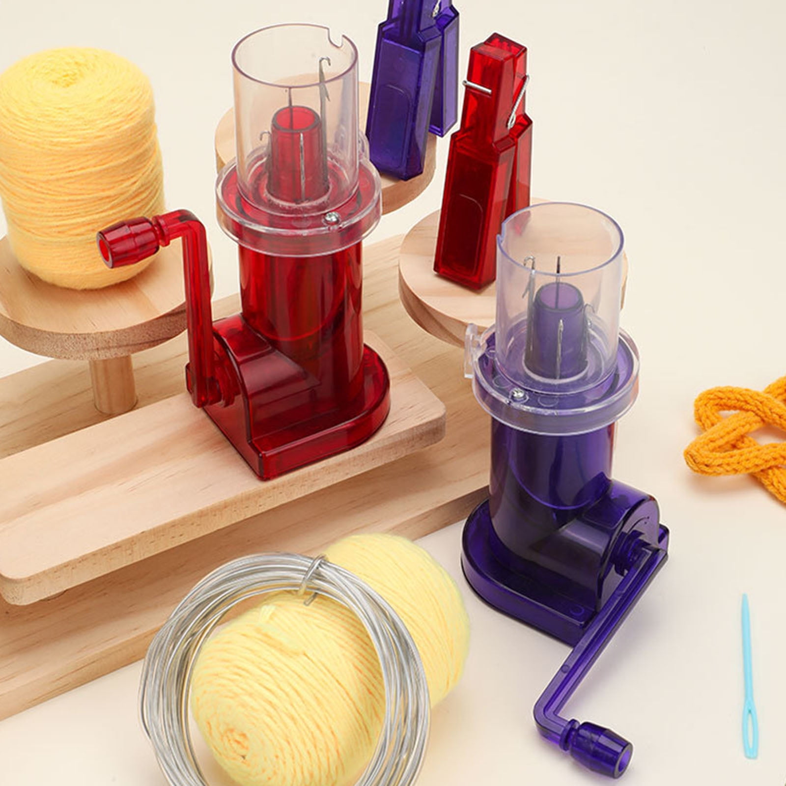 Household Hand Spool Hand Knitting Machine Craft Tool Needle Thread Tool Set for Weaving