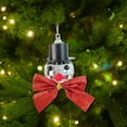 thumbnail image 4 of Fiudx Colgante de Muñeco de Nieve Navideño, Adorno de Espejo Reflectante, Muñeco de Nieve con Capucha Hecho a Mano, Decoración Festiva para Árbol, Acento Festivo Versátil, Idea de Regalo Pensativa, 1, 4 of 6