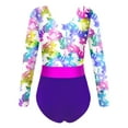 thumbnail image 5 of iEFiEL Girls Gymnastics Leotard Long Sleeves Dance Unitard Athletic Bodysuit Outfit, 5 of 5