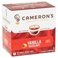 Cameron's Specialty Coffee Vanilla Hazelnut Single Serve Pods, 18 count