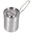 thumbnail image 1 of Cafetière de Camping, Pots de Cuisson de Camp 1L Ronds Multifonctionnels Faciles à Transporter pour la Randonnée, 1 of 7