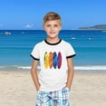 thumbnail image 5 of Boys Girls Graphic T-shirts Short Sleeve T Shirts Kids Round Neck Funny Girls Tshirts Teenage Comfy Summer Casual Sports Loose School Tunic Tops 3-14 Years Black 3-4 Years, 5 of 6