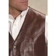 thumbnail image 2 of Roper Western Vest Mens Goat Leather Saddle Brown 02-075-0510-0802 BR, 2 of 2
