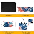 thumbnail image 4 of Colorful Tie Dye Vortex Waterproof Picnic Blanket with Foldable Zipper, Suitable for Outdoor Use, Suitable for Travel, Camping, Beaches, Parks, Grasslands, Picnic Blanket Accessories, 4 of 8