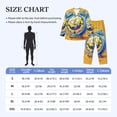 thumbnail image 4 of Xecao Funny Alarm Clock Illustration Print Pajamas Set Mens Pajamas Long Sleeve Loungewear Two-Piece Sleepwear Button-Down Pjs Set,2PJS-Medium, 4 of 7