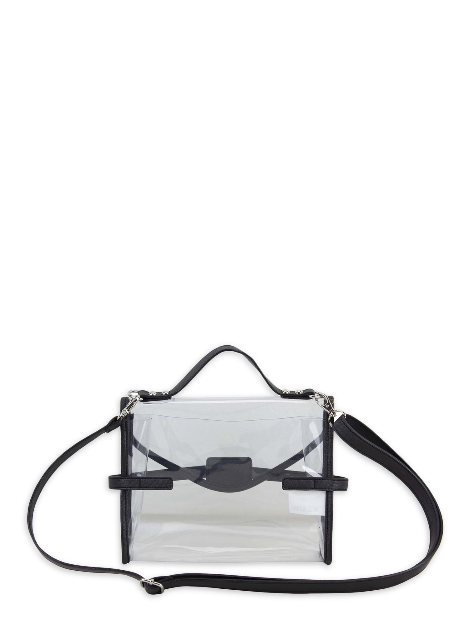 Eastsport Limited Women's Landon Crossbody Bag with Metal Turnlock, Black