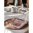 thumbnail image 6 of Pink Gingerbread Christmas Cloth Napkins Set of 4 Reusable Dinner Napkins, Xmas Tree Gift House Star Cocktail Napkin Washable Table Napkins for Wedding/Holiday Party/Baby Shower 20"x20", 6 of 7
