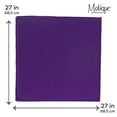 thumbnail image 5 of Motique Accessories 4 Pack Extra Large Solid Bandana 27x27 Inch, 5 of 5