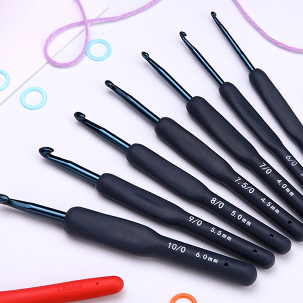 5 Set 2.0mm-6.0mm Crochet Hook Set Practical Knitting Needle Crochet Needle