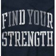 thumbnail image 2 of Find Strength In You Workout Motivate Plus Size Long Sleeve Graphic Tee Shirt Brisco Brands 2X, 2 of 5