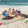 thumbnail image 5 of Extra Large Picnic Beach Blanket Waterproof Sand Proof Portable Outdoor Mat Desert Stone Landscape 60x80, 5 of 9