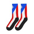 thumbnail image 2 of Men Women Pr Puerto Rico Flag Funny Novelty Mid-Crew Socks, 2 of 7