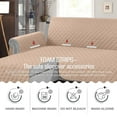 thumbnail image 4 of CHUANK Housse de Canapé Imperméable en Forme de L, Housses de Canapé, Housse de Chaise Longue Réversible, Protecteur de Meubles pour Animaux, Enfants, Chien, Chat, Kaki P, 4 of 7