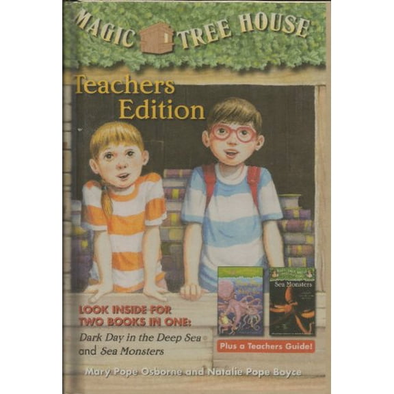 Pre-Owned Magic Tree House Teacher's Edition - Dark Day in the Deep Sea AND Sea Monsters, 9780375854941, 0375854940, Hardcover,